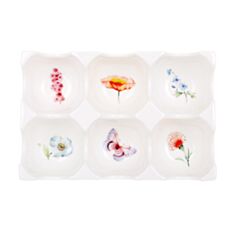 Тарілка для яєць BonaDi Flower Garden K071 15*10*3,5 см - фото