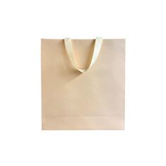 Пакет подарочный VistaPaket 35*40*12 см кремовый матовый - фото