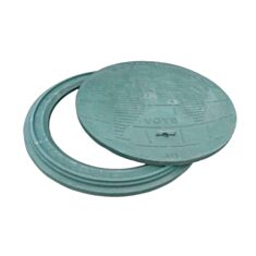 Люк каналізаційний Воюс Planet А15 полімерпіщаний 1,12 м зелений - фото