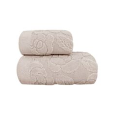 Рушник махровий Cestepe візерунок 50*90 см кавовий - фото