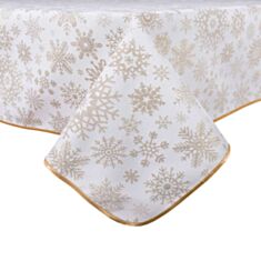 Скатерть новогодняя Limaso FGT02-EDEN034-180D двухсторонняя тефлоновое покрытие 180 см - фото