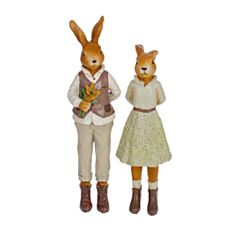 Статуэтка декоративная BonaDi Кролик 218-295 8*7,5*28,5 см 2 дизайна - фото