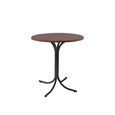 Стол ROZANA black D90 орех - фото