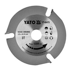 Диск пильний по дереву Yato YT-60470 125*22,23 мм 3 зубці - фото