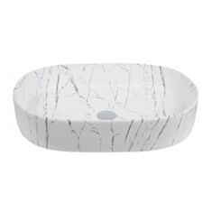 Умивальник Cabo Venus Light Oval Marble 60*38*12,2 см - фото