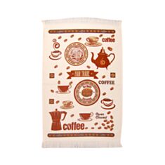 Рушник кухонний Home Line 120434 Духм`яна кава велюр 40*60 - фото