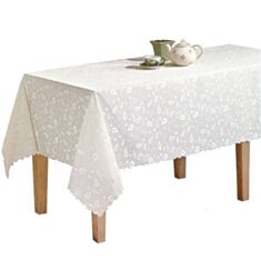 Скатертина Beysu Tabe Lux Water proof /Krem 160*220 - фото