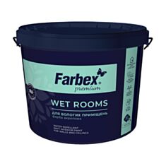 Фарба Farbex Wet Rooms для вологих приміщень біла матова 1,4 кг - фото