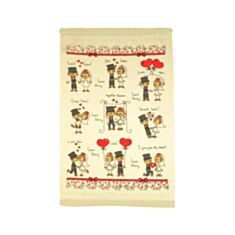 Рушник кухонний Home Line 130186 Лав сторі велюр 40*60 - фото