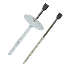 Дюбель для термоізоляції металевий стержень з термоголовою 10*220 100 шт LFM - фото