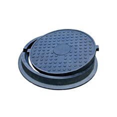 Люк каналізаційний Spark 30288-80 полімерпіщаний 4,5 т чорний - фото