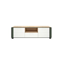 Тумба под телевизор New York-1 2D1S дуб сонома/белый/графит - фото