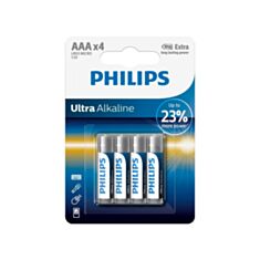 Батарейка Philips Ultra LR03 AAA Alkaline 1,5V 4 шт - фото