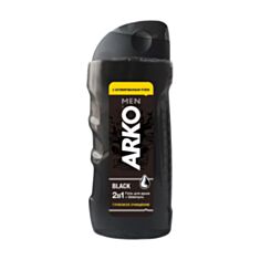Гель для душа + шампунь Arko Men 2 в 1 черный 260 мл - фото