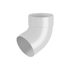 Відвід труби Rainway одномуфтовий 67° 100 мм білий  - фото