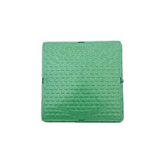 Люк каналізаційний Сезим полімерний 1 т 680*680 мм зелений - фото