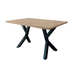 Стіл обідній Метал-Дизайн Брайт 160*80 см дуб античний/чорний - фото