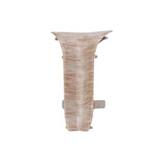 Кут внутрішній для плінтуса ТІС ПЛГВК-0024 з коекструзією дуб світлий - фото