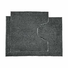 Набір килимків для ванної та туалету Dariana Ананас 9340 тепло-сірий - фото