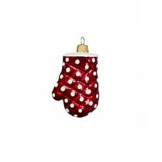 Ялинкова іграшка скляна ручної роботи Orbital Рукавичка  - фото