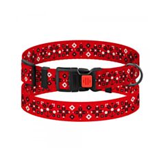 Нашийник для собак Barksi Urban Вишиванка Червона 52/8815 L 35-45 см  - фото