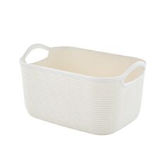 Корзина Алеана Джут 127039 M белая роза - фото