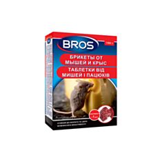 Родентицидний засіб Bros брикети від мишей і пацюків 100 г - фото