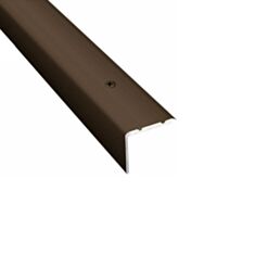 Поріг алюмінієвий ТІС АС20-б09 сходовий рифлений 25*20 мм 90 см бронза - фото