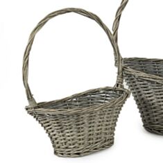 Корзина плетеная Юбка S Кактус 106461-1 овальная 29*19*15/36 см - фото