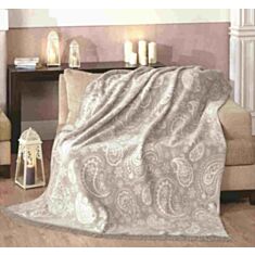 Плед Arya Paisley Grey Бавовна 180*220 - фото