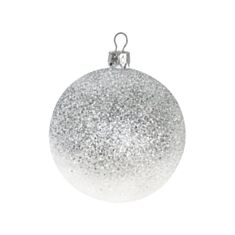 Елочная игрушка пластиковая KM Омбре 8 см - фото