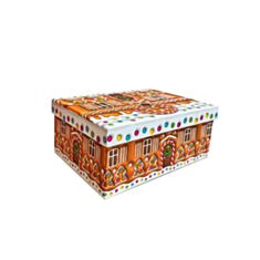 Коробка подарункова Дім Упаковки Пряничний будинок 1110102703 23*16,5*9,5 см - фото
