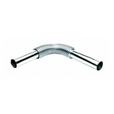 Труба хромована для сифону до умивальника McAlpine RS 9 32х32 мм гофрована, латунь - фото