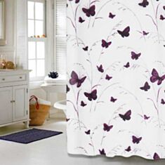 Шторка для душа Artex NJ 10252 Butterflies 180*180 - фото