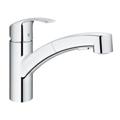 Змішувач для кухні Grohe Eurosmart Neu низький висувний 30305000 - фото