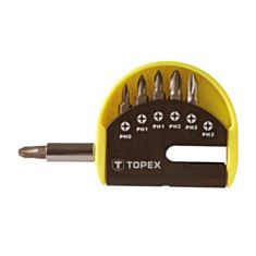 Набор насадок для отвертки Topex 39D350 PH с держателем 6 шт - фото