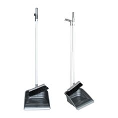 Набор метла и совок Vezzer VZ-007g серый - фото