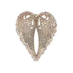 Игрушка на елку Крылья BonaDi J88-031 14,5 см шампань - фото