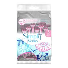 Бритва одноразова Gillette Simply Venus 3 12 шт - фото