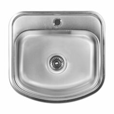 Кухонная мойка Platinum 4947 0,8 мм 49*47*18 см сатин - фото