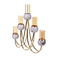 Підсвічник декоративний Lefard 811-029 на 5 свічок 50*9*24 см - фото