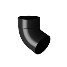 Відвід труби Rainway одномуфтовий 67° 100 мм графіт - фото