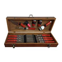 Набор шампуров Сакура в кейсе 16 предметов - фото