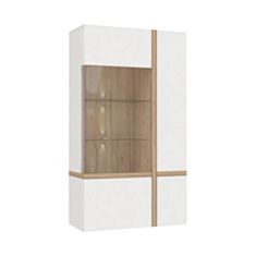 Витрина правая Bianko BIKV621R белый/дуб бьянко - фото