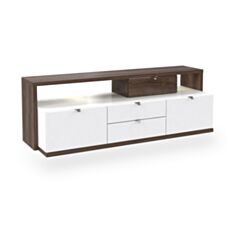 Тумба під телевізор Alcano RTV 2D3S ALCT231 дуб шляхетний/білий глянець - фото