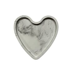 Подставка Cute Сердце серый мрамор - фото