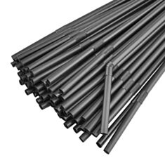 Трубочка гофра Get 21 см 200 шт чорна - фото