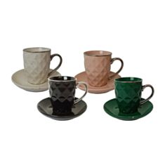 Чашка з блюдцем Vittora Незабутній вечір  VT-C-295240 240 мл  - фото