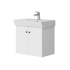 Тумба Ювента Tessera Tsr-60 с умывальником Orion 60 см белая - фото