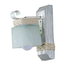 Світильник настінний Sirius S 7027/1 біле срібло - фото